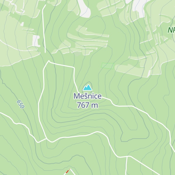 Map of Mešnice