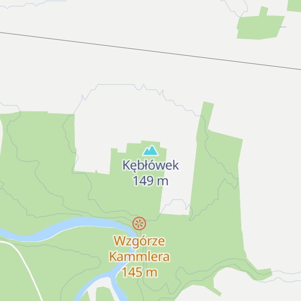 Map of Kębłówek