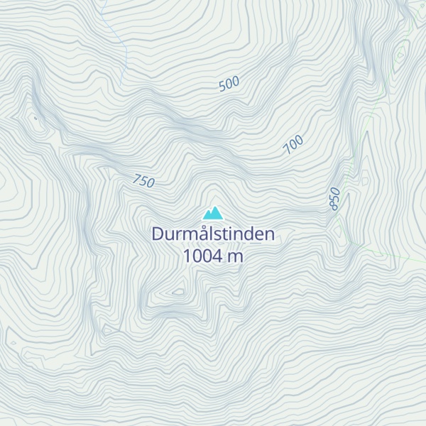 Map of Durmålstinden