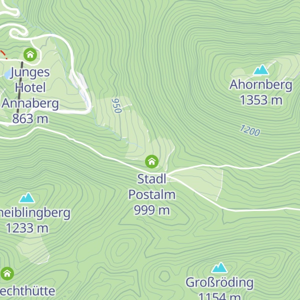 Map of Postalm