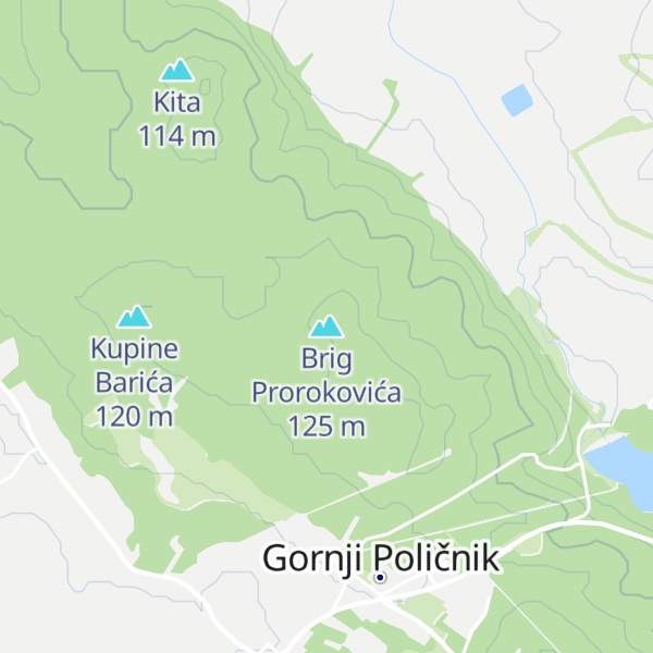 Map of Brig Prorokovića
