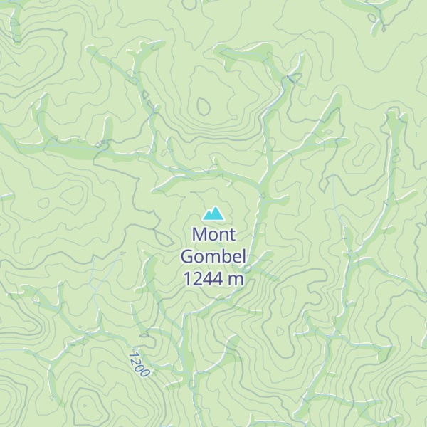 Map of Mont Gombel