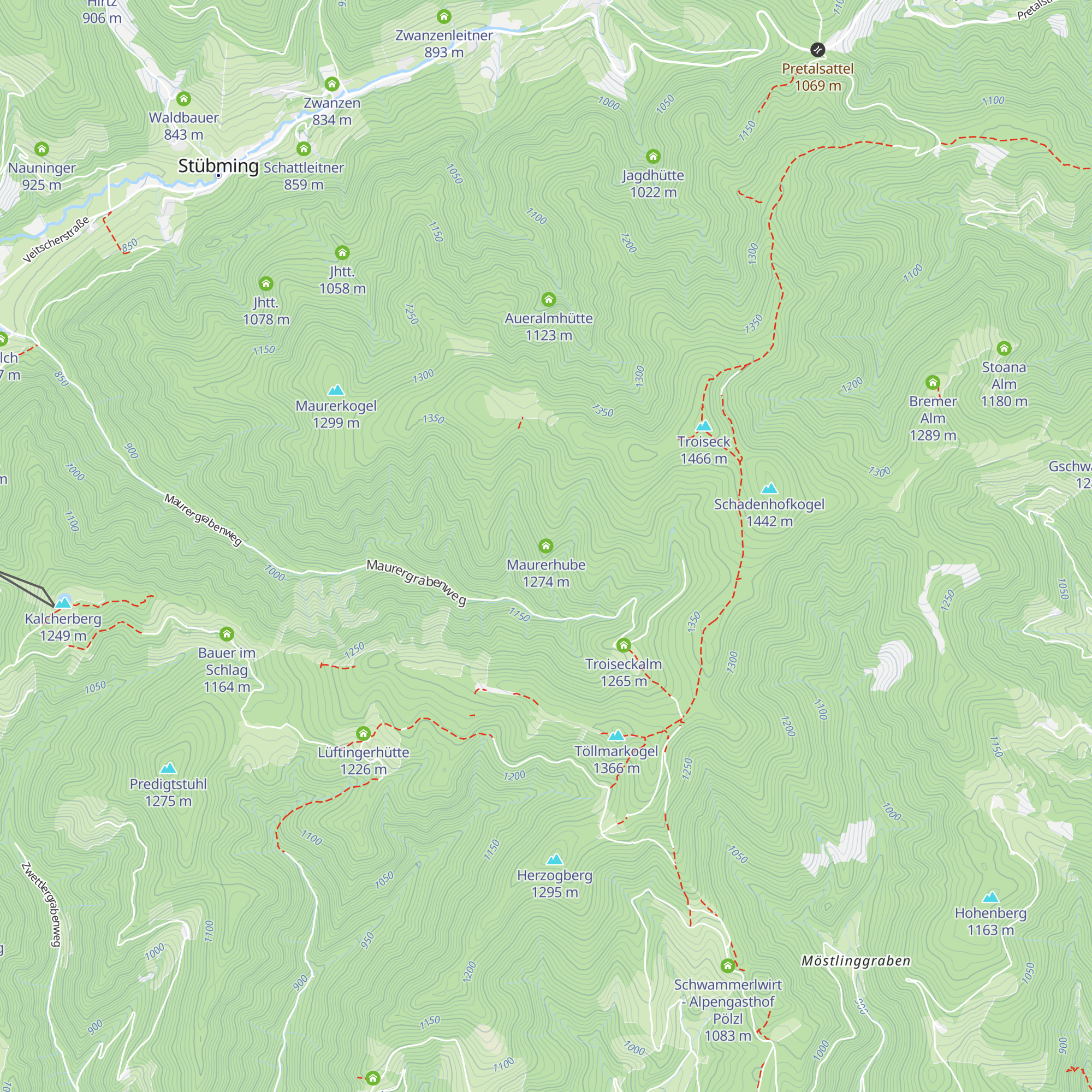 Maurerhube map