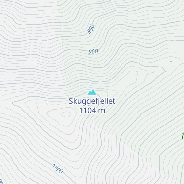 Map of Skuggefjellet