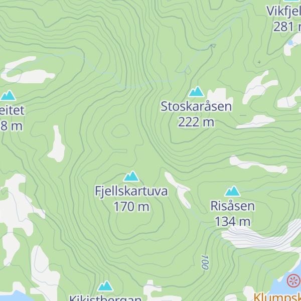 Map of Stoskaret