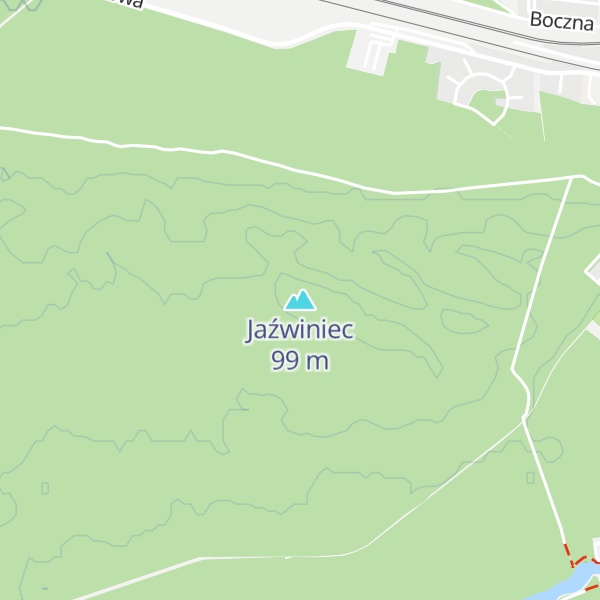 Map of Jaźwiniec