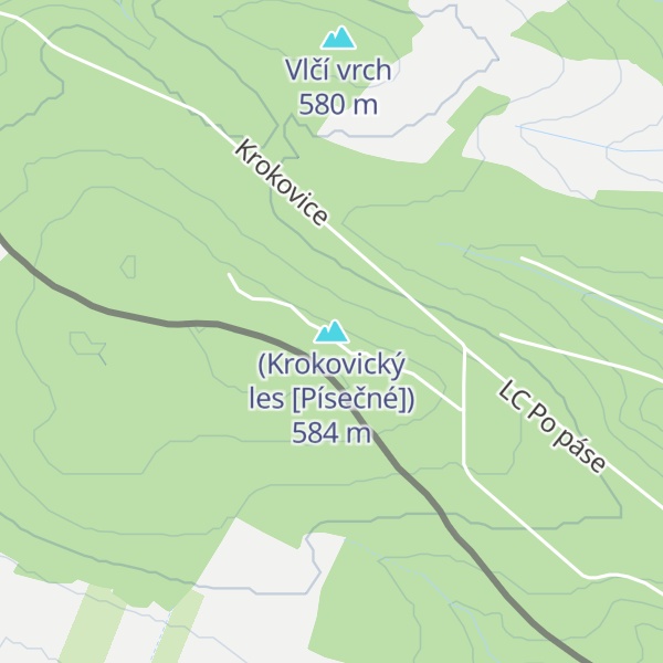 Map of (Krokovický les [Písečné])