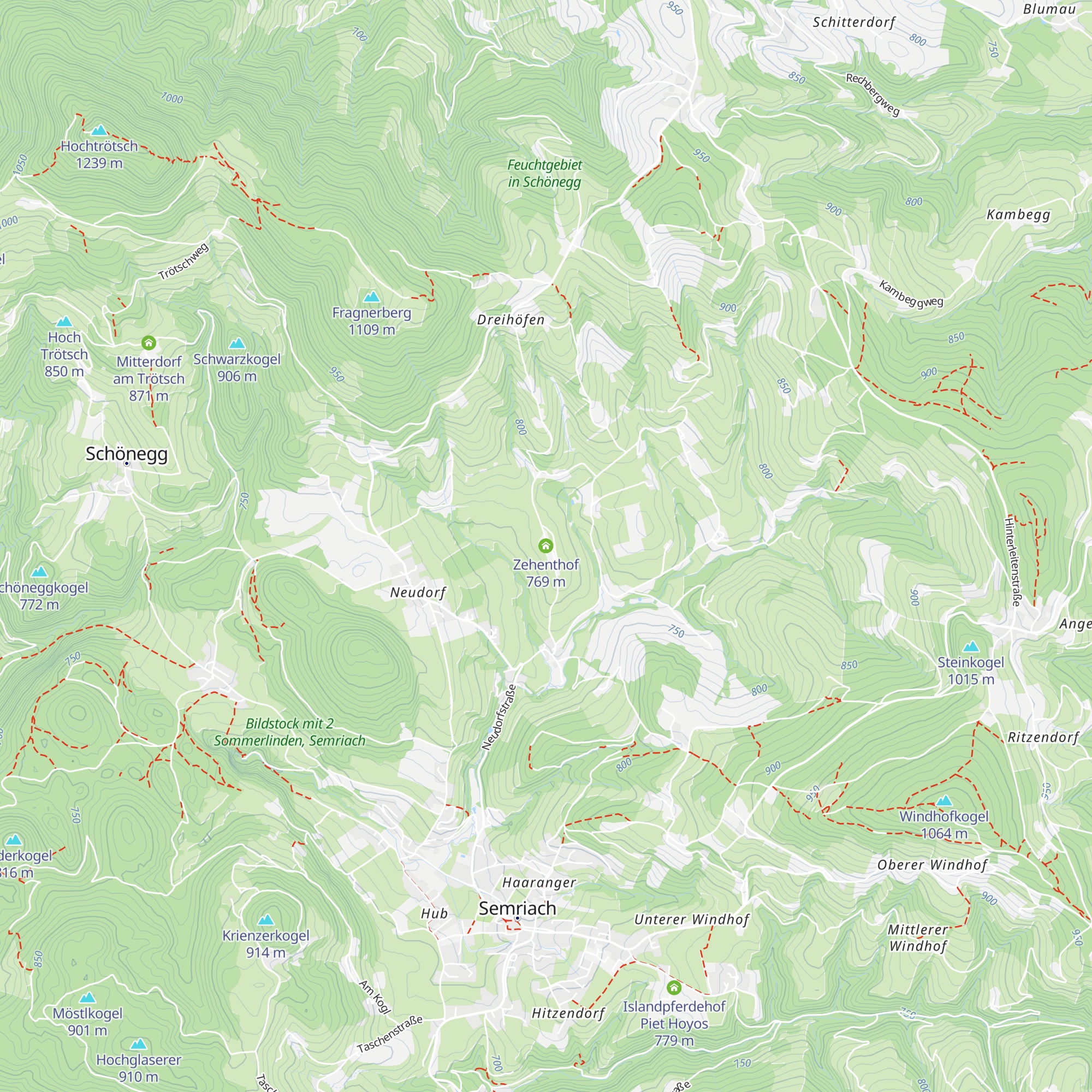Zehenthof map