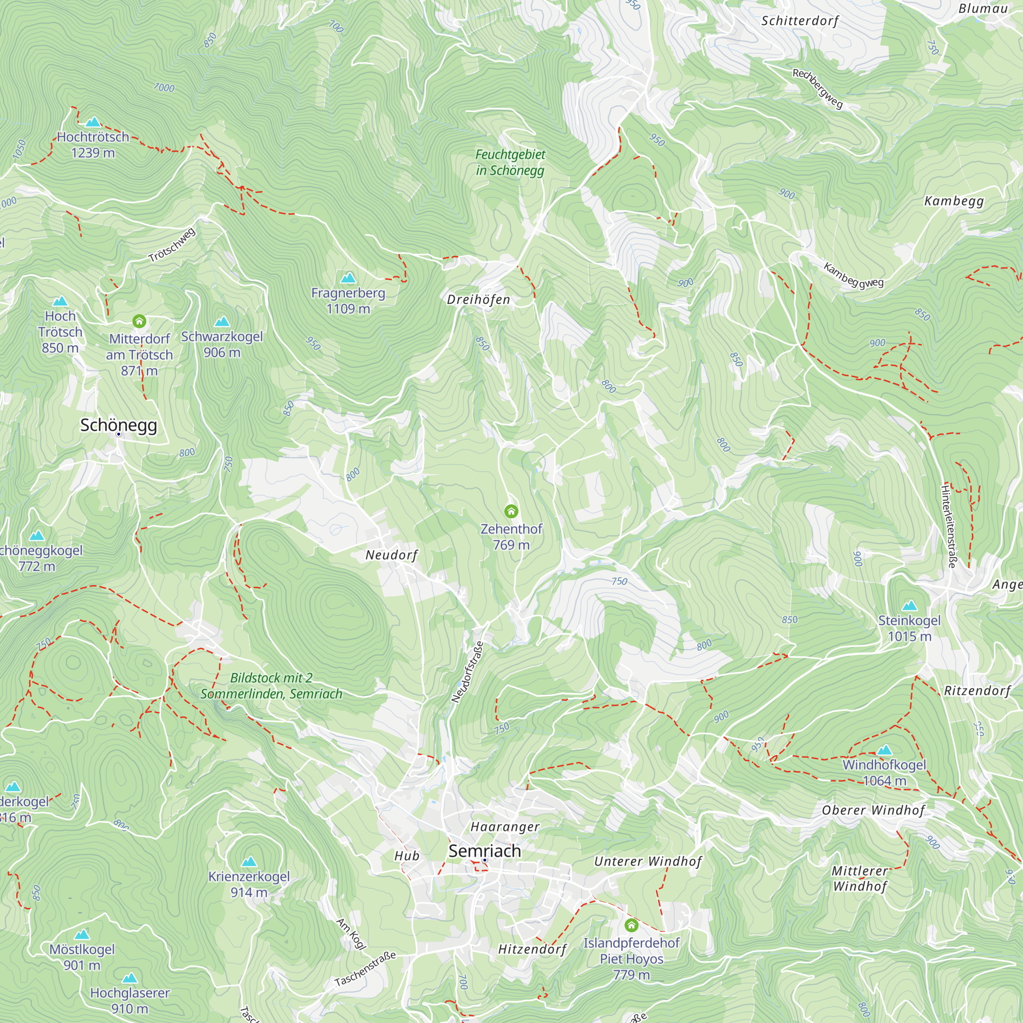 Zehenthof map