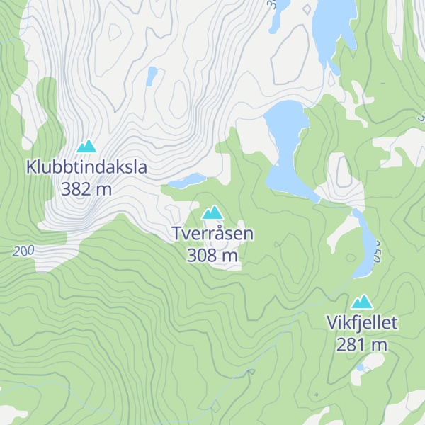 Map of Tverråsen