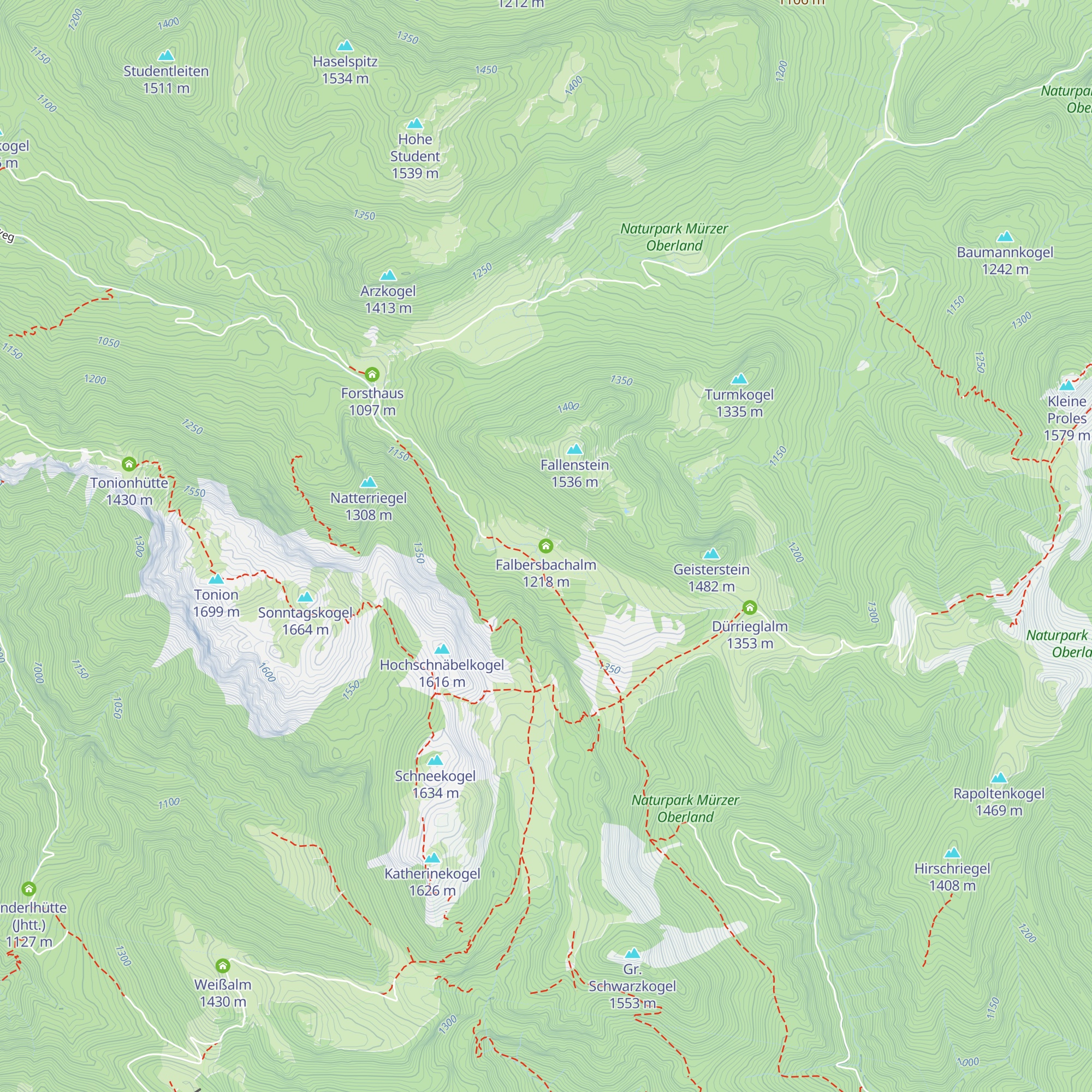 Falbersbachalm map