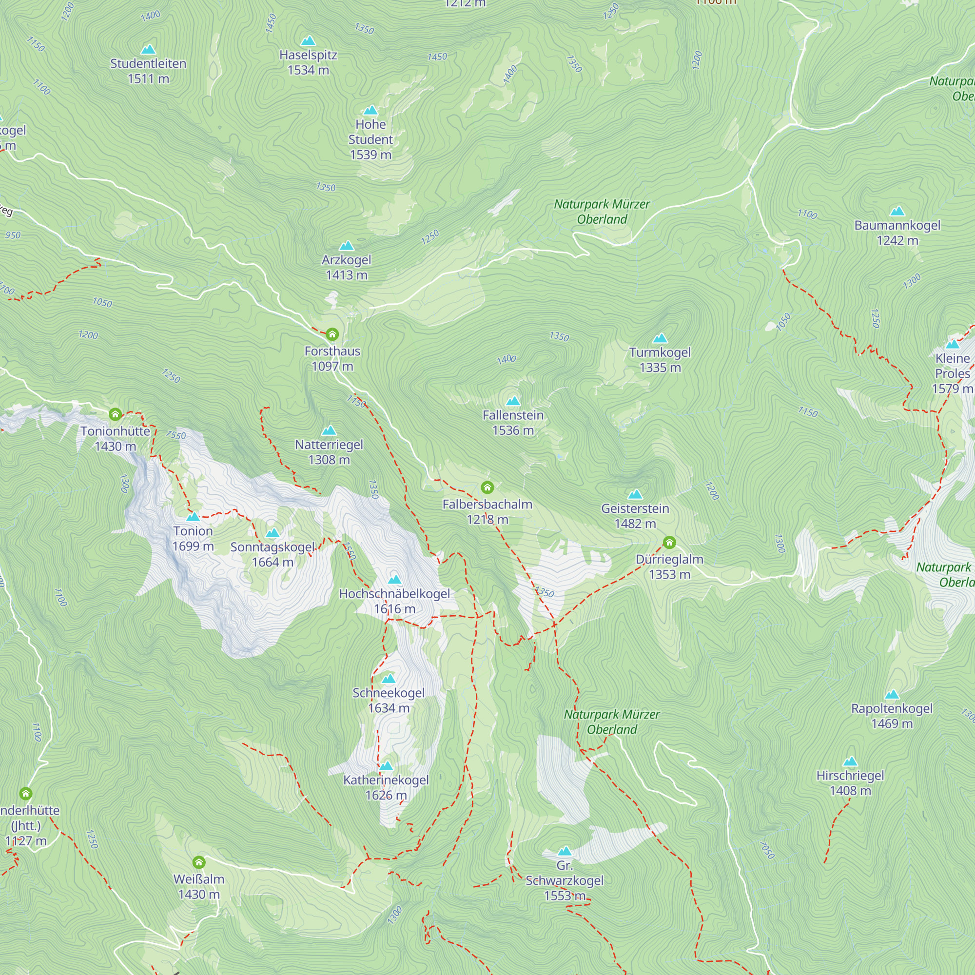 Falbersbachalm map
