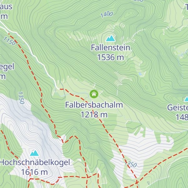 Map of Falbersbachalm
