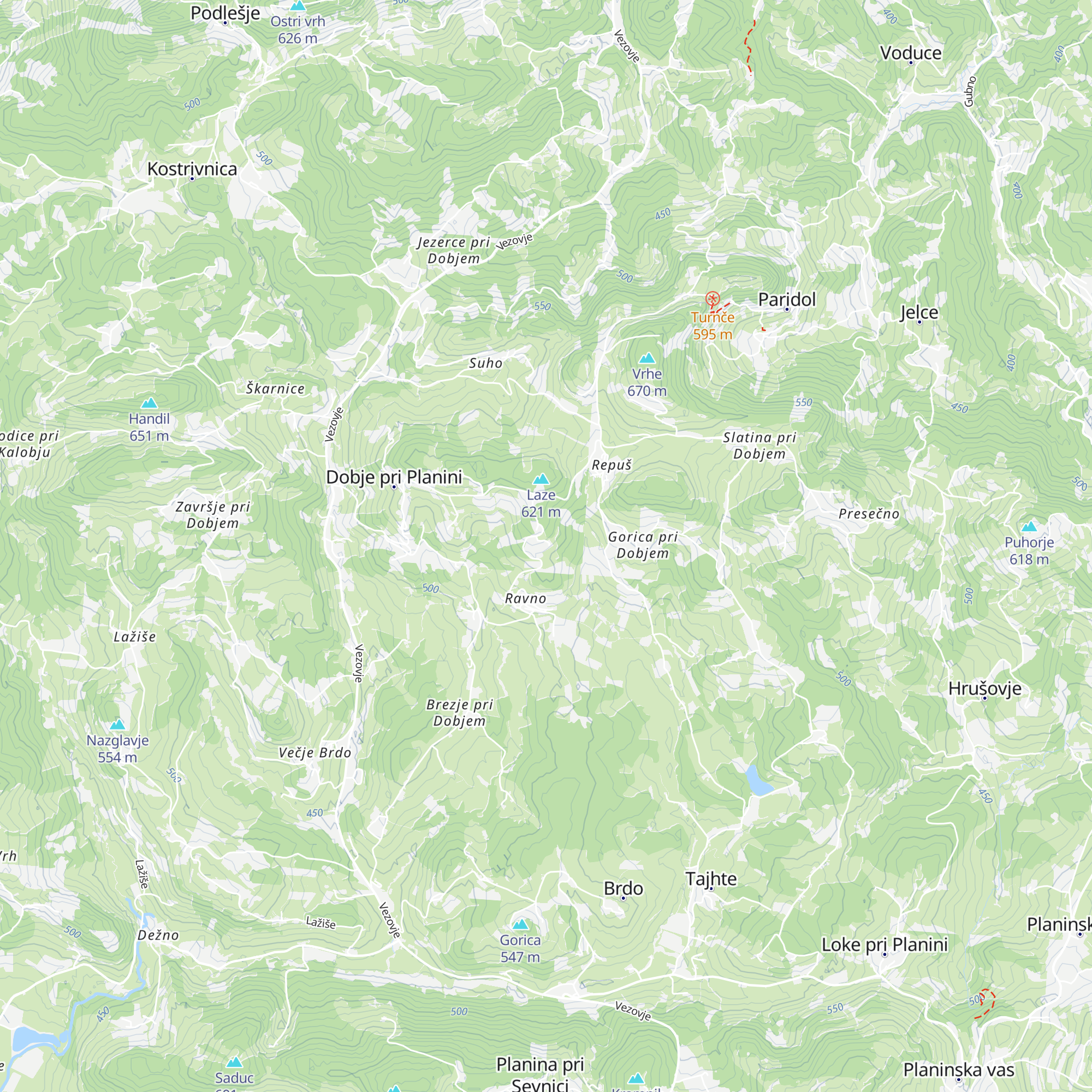 Kozjanska domačija map