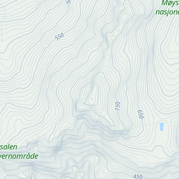 Map of Høgfjellet Ø for