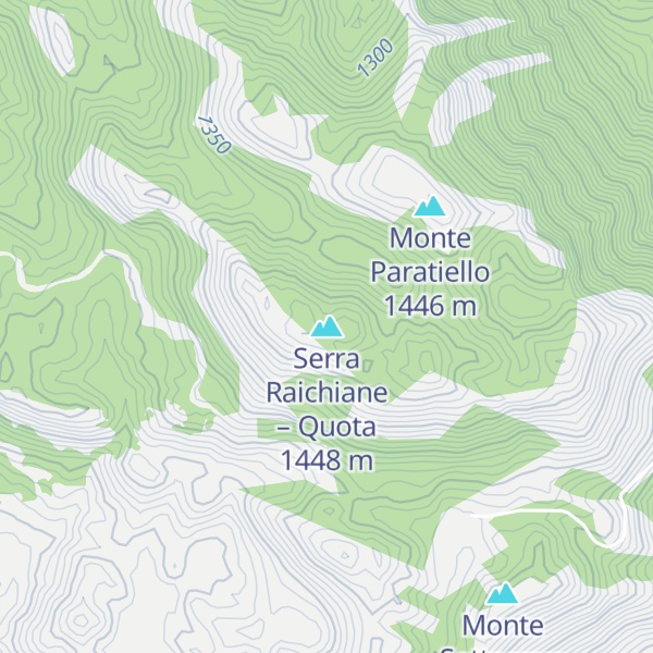 Map of Serra Raichiane – Quota