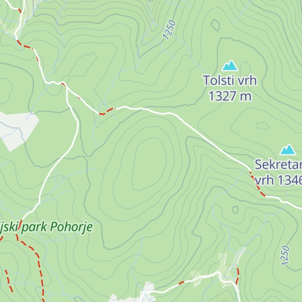 Map of Mizni vrh