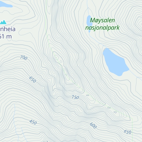 Map of Memurtinden