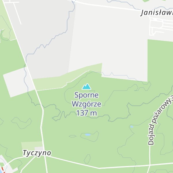 Map of Sporne Wzgórze