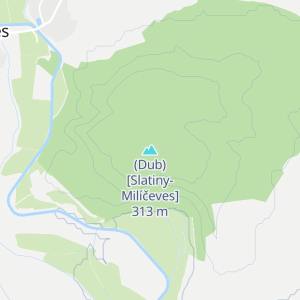 Map of (Dub) [Slatiny-Milíčeves]