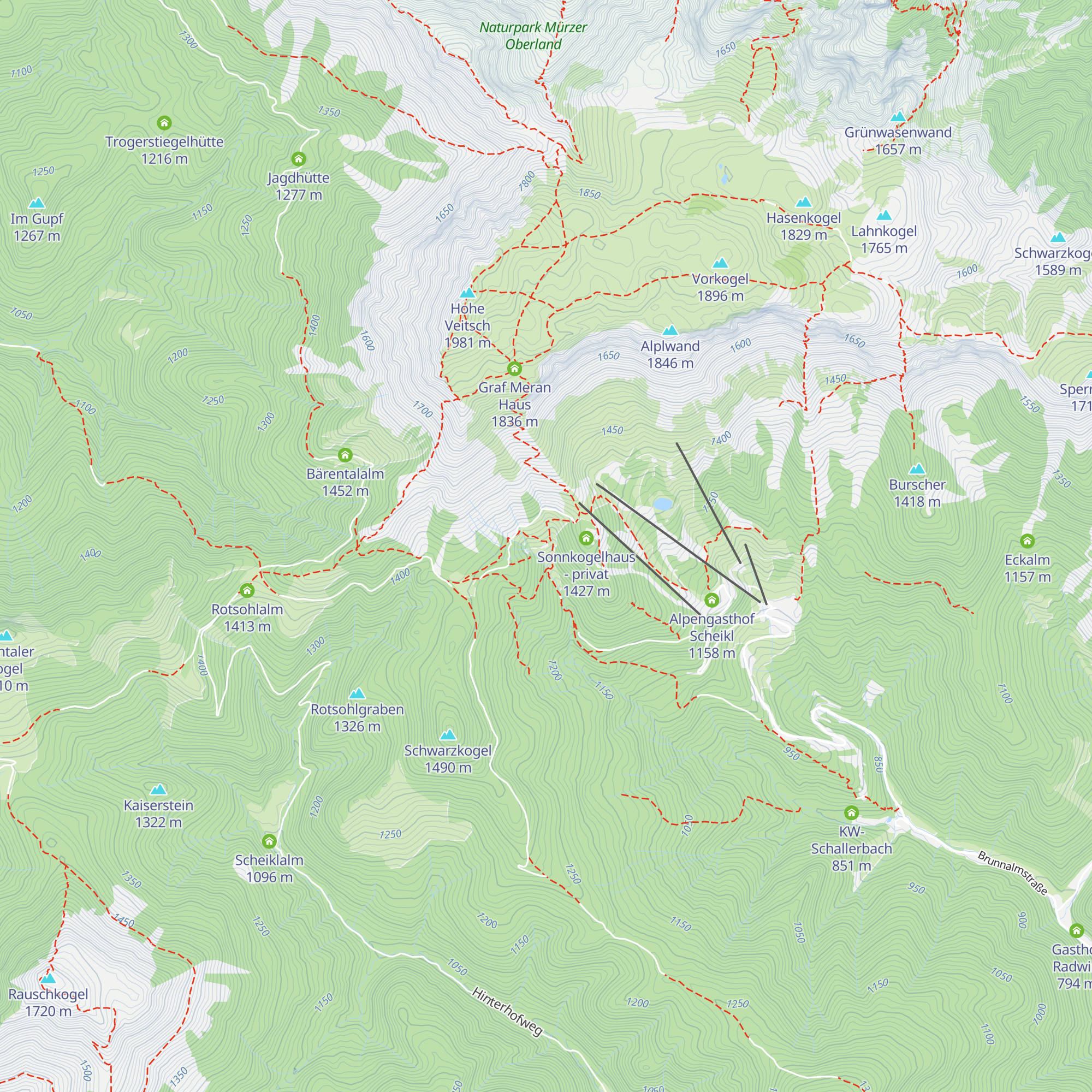 Schalleralm map