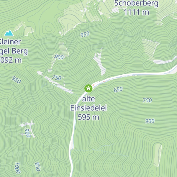 Map of alte Einsiedelei
