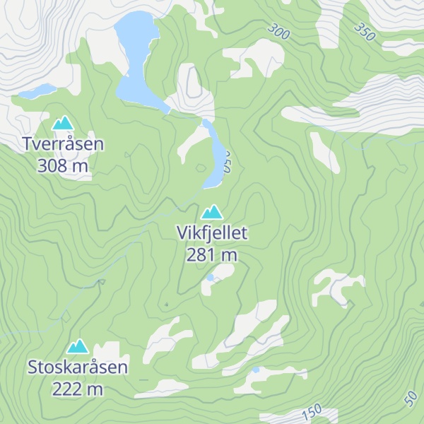Map of Vikfjellet