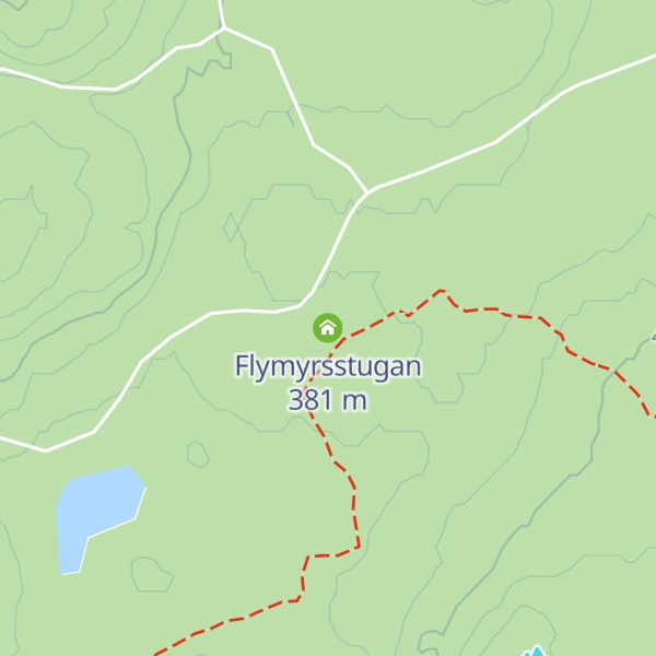 Map of Flymyrsstugan