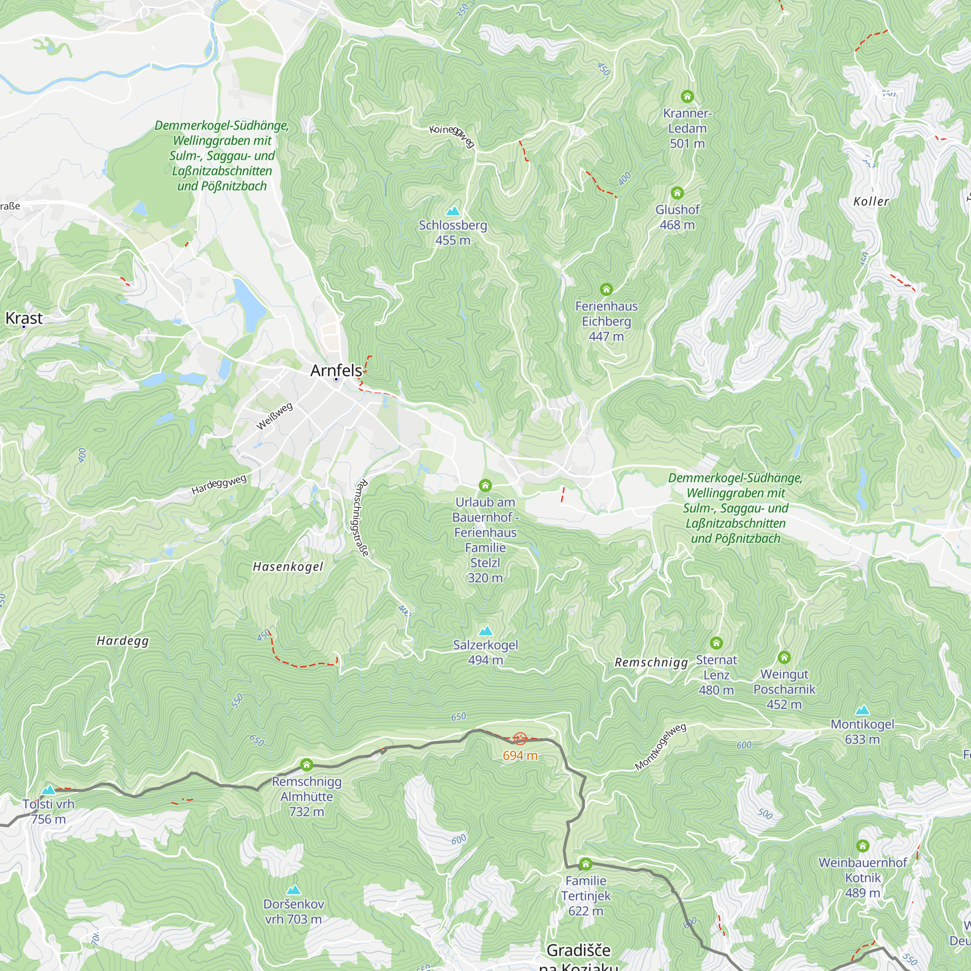 Urlaub am Bauernhof - Ferienhaus Familie Stelzl map