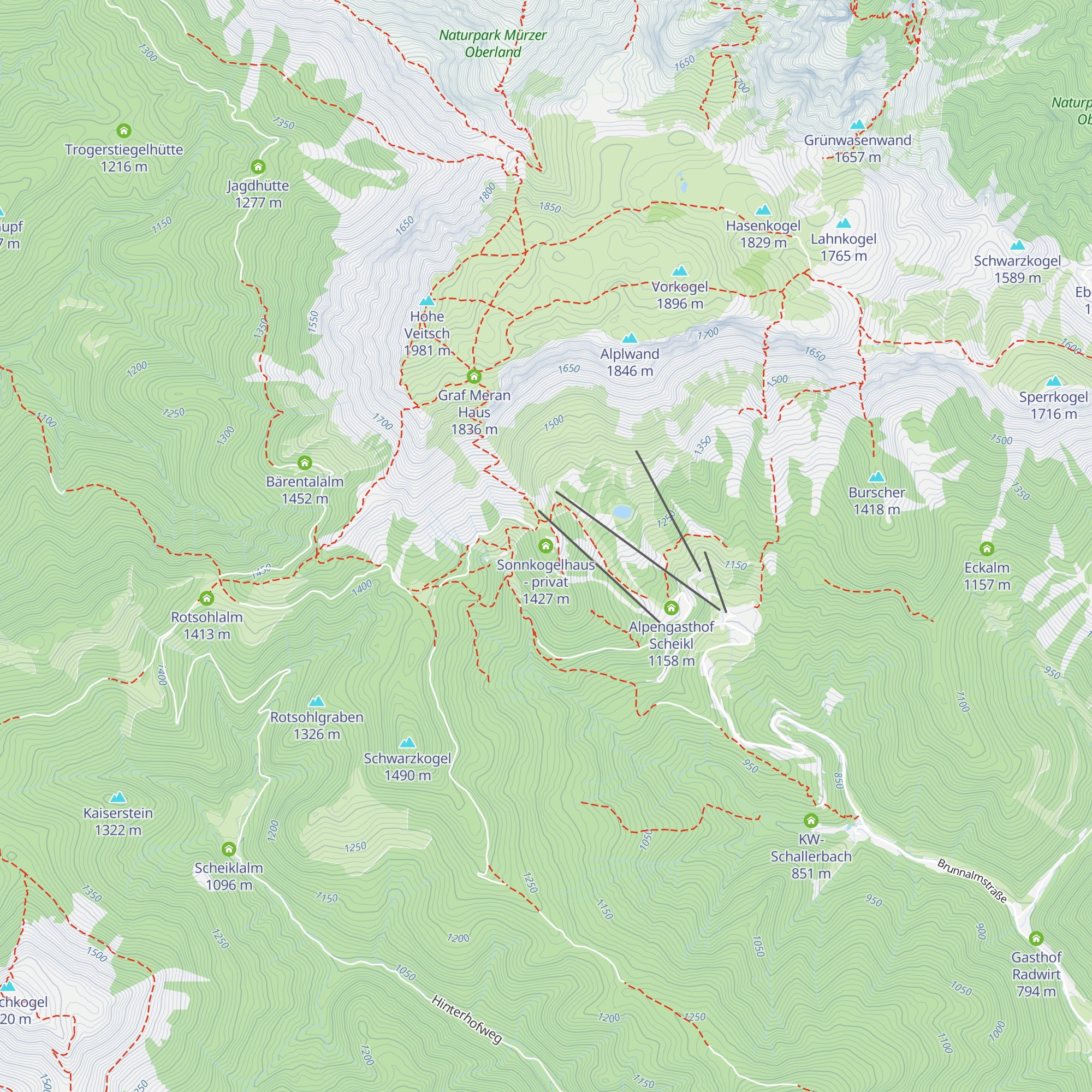 Sonnkogelhaus - privat map