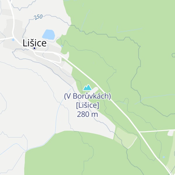 Map of (V Borůvkách) [Lišice]