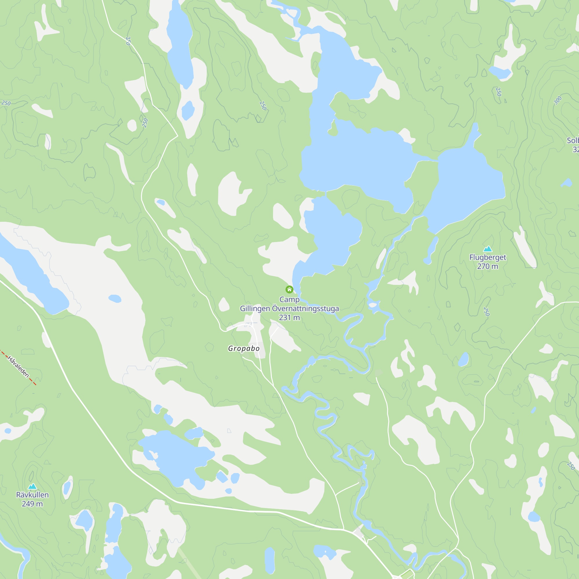 Camp Gillingen Övernattningsstuga map