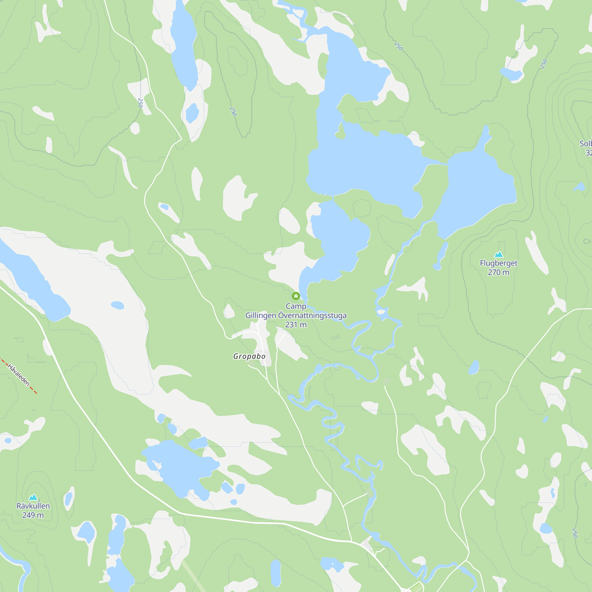 Camp Gillingen Övernattningsstuga map