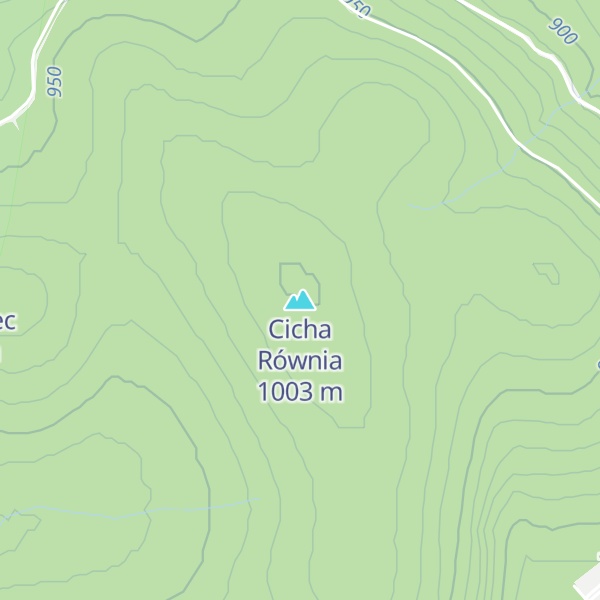 Map of Cicha Równia