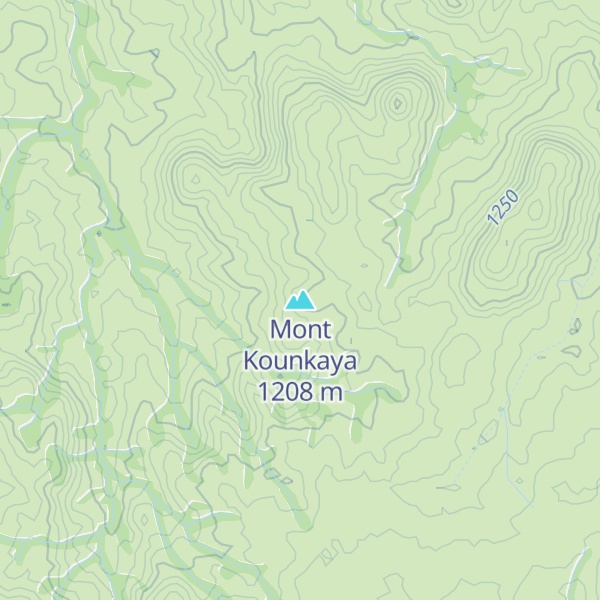 Map of Mont Kounkaya
