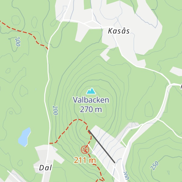 Map of Valbacken