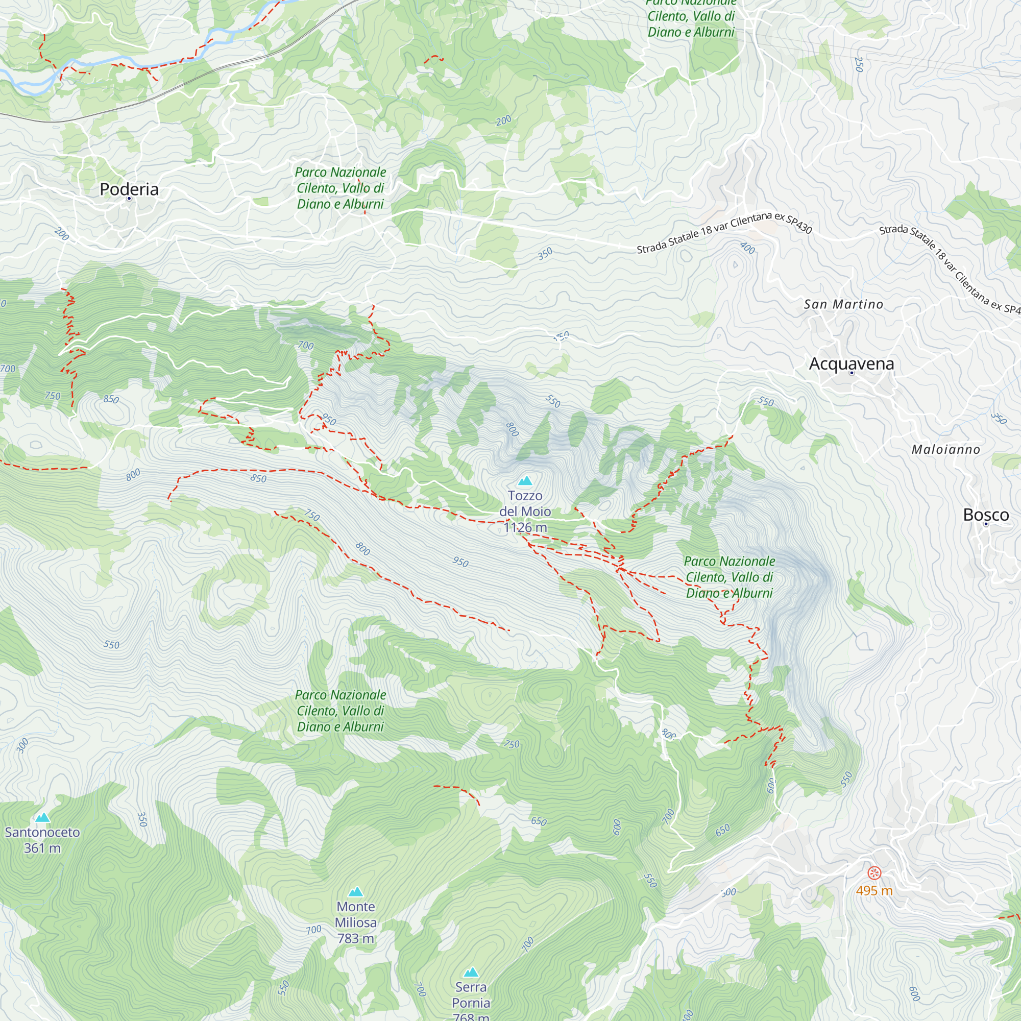 Rifugio Tozzo del Moio map