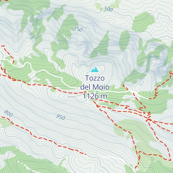 Map of Rifugio Tozzo del Moio