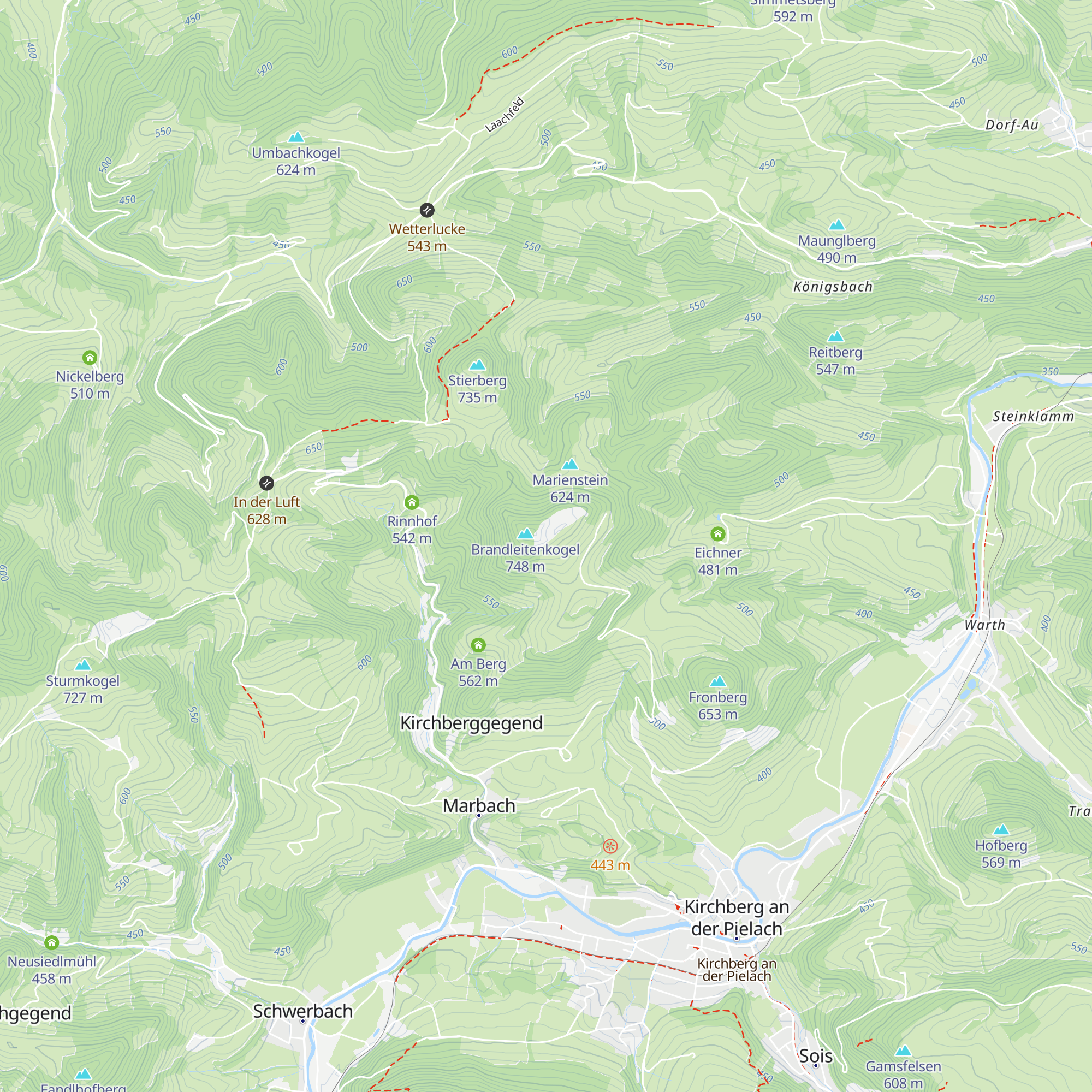 Schafstall map