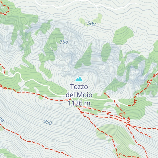 Map of Tozzo del Moio