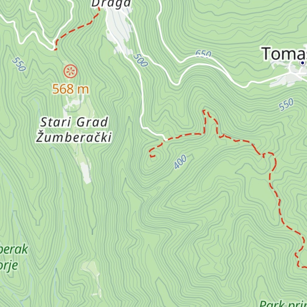Map of Stari grad Žumberak