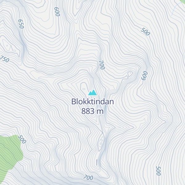 Map of Blokktindan