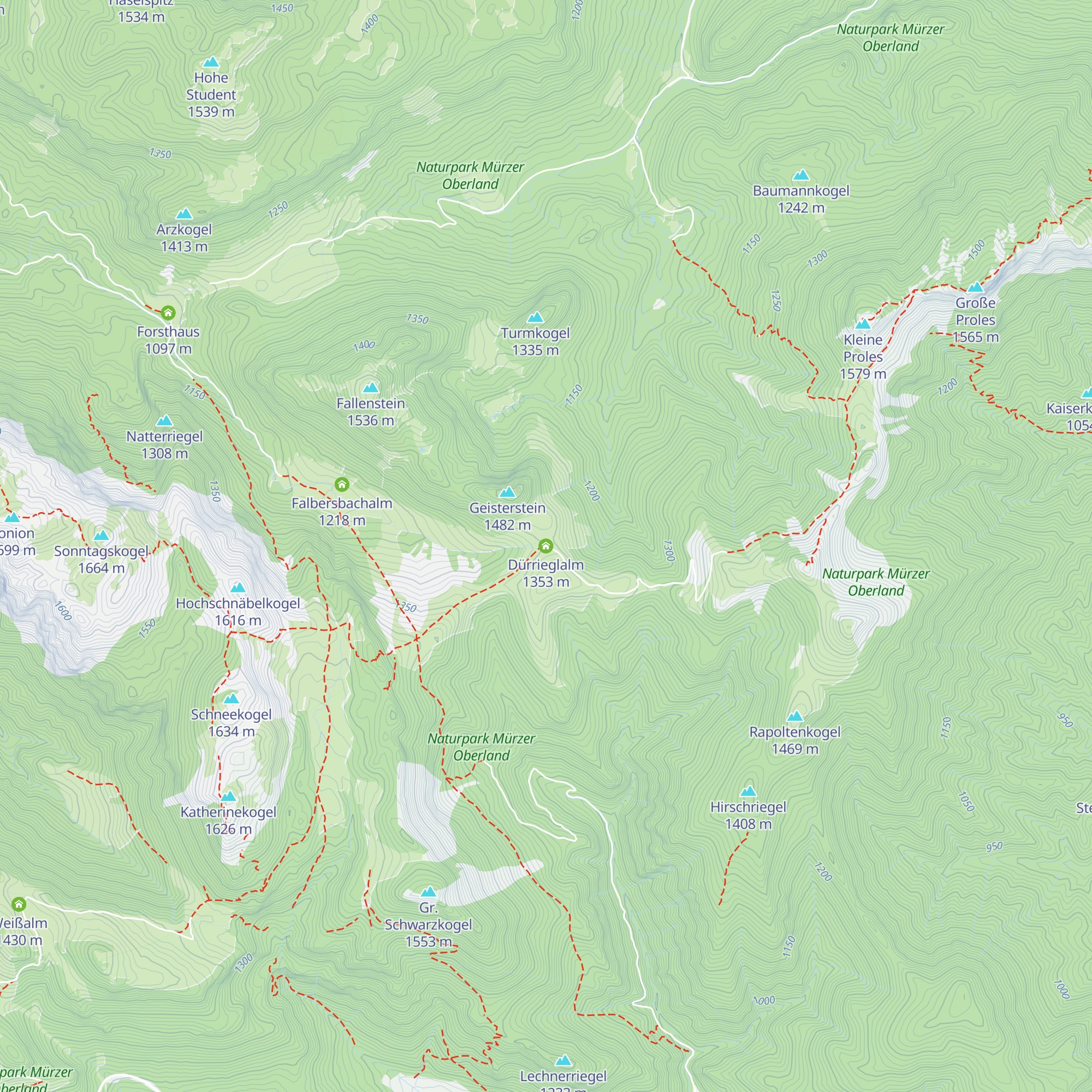 Dürrieglalm map