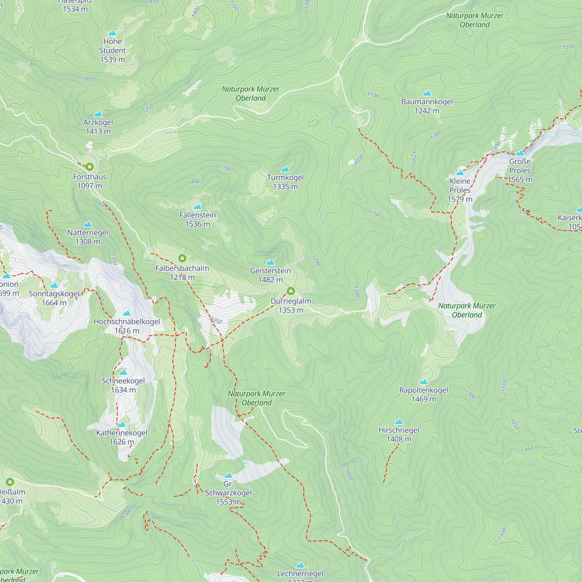 Dürrieglalm map