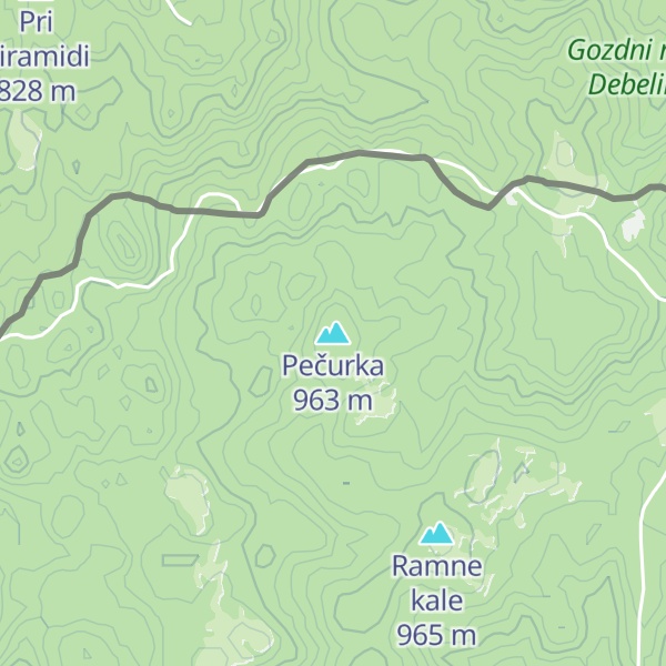 Map of Pečurka