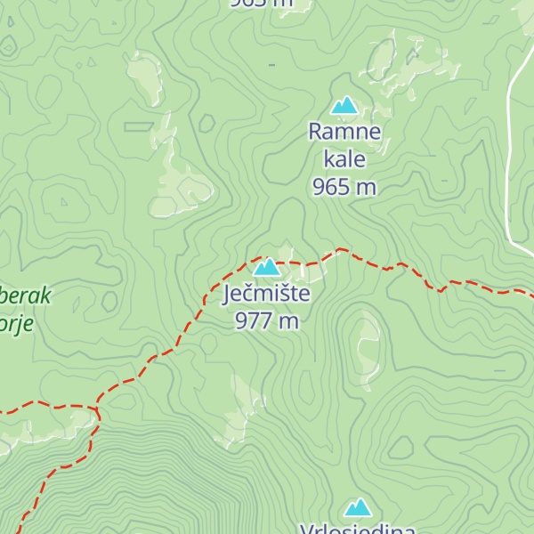 Map of Ječmište