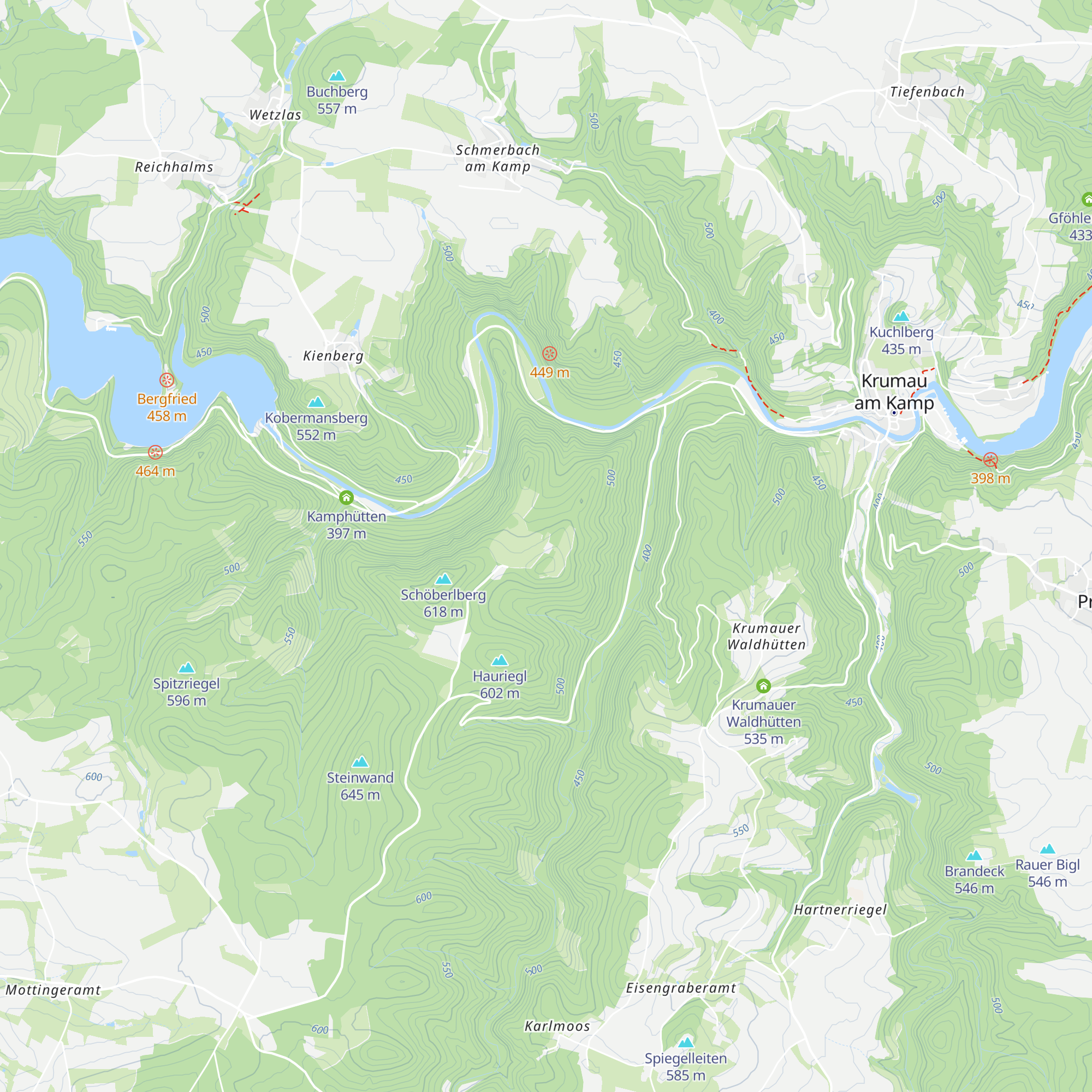Unterdobrawaldhütten map