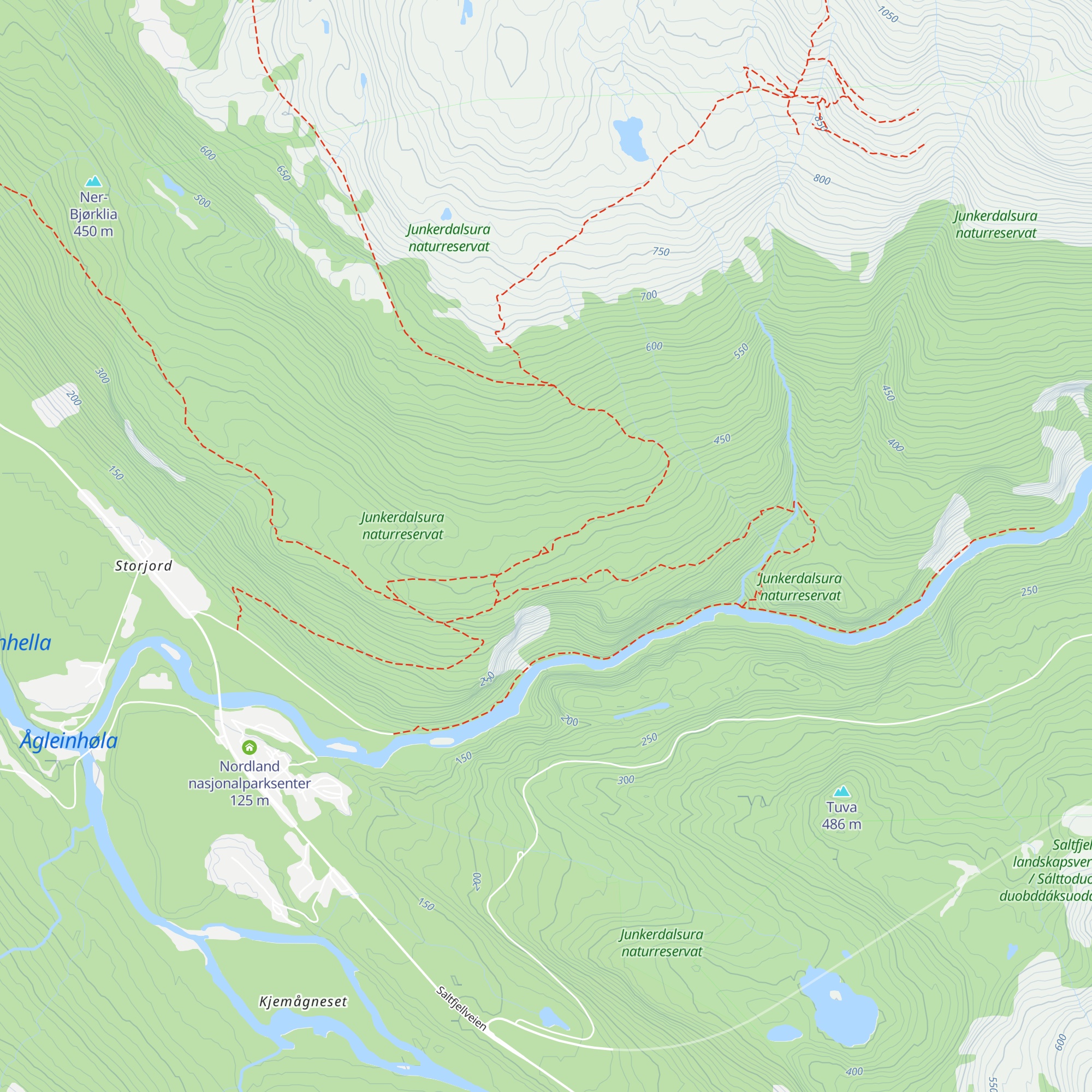 Storjordfjellkoia map