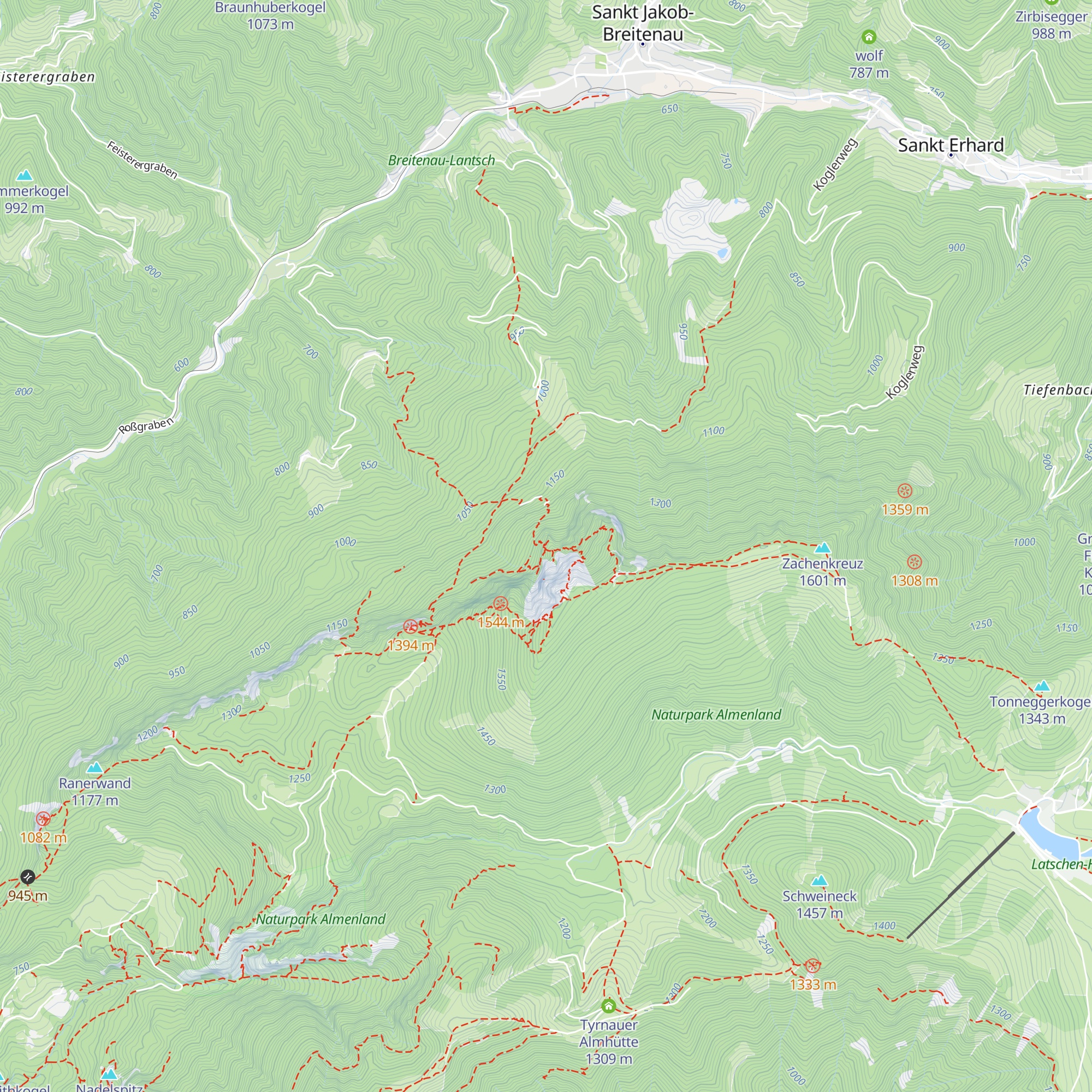 Eiserne-Kling Hütte map