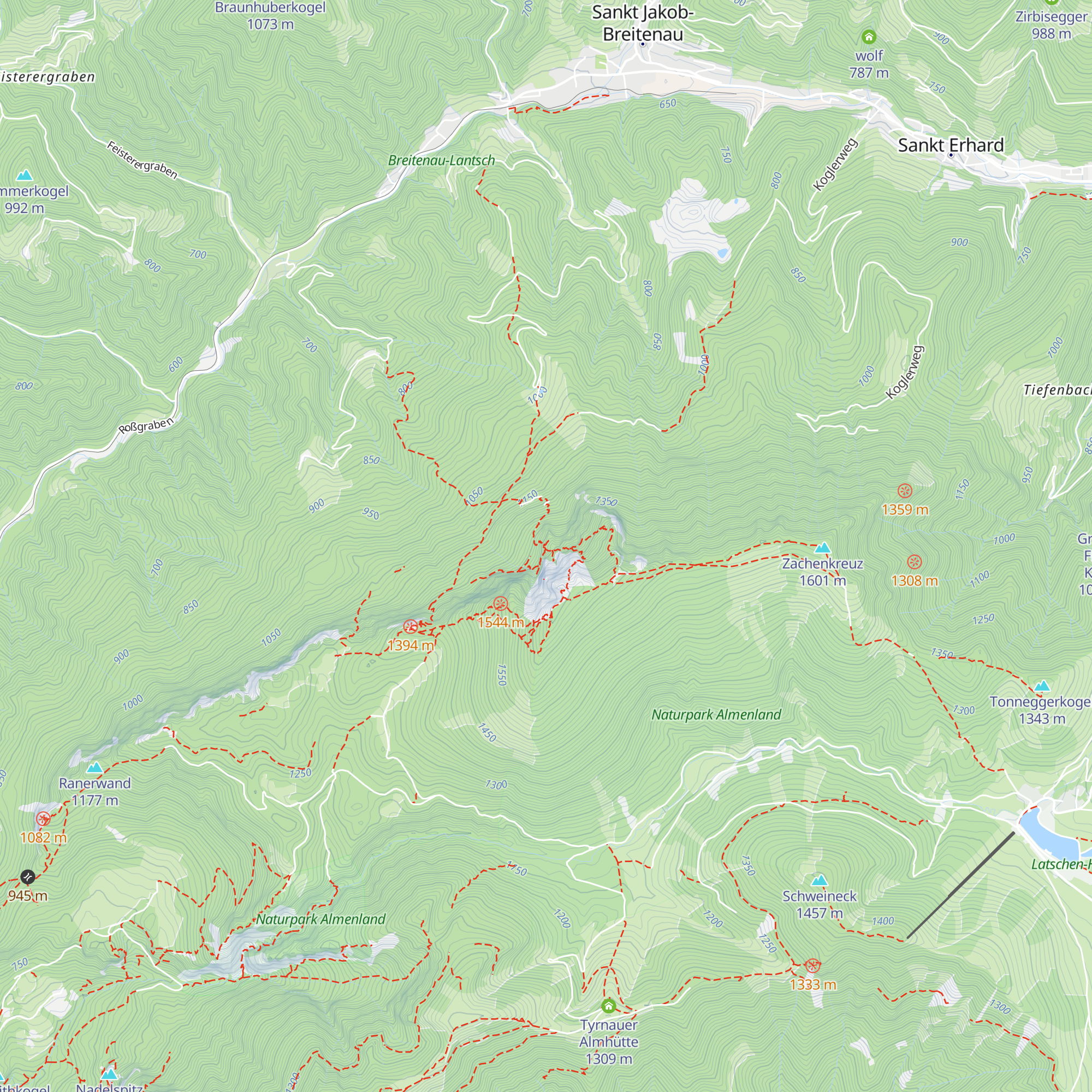 Eiserne-Kling Hütte map